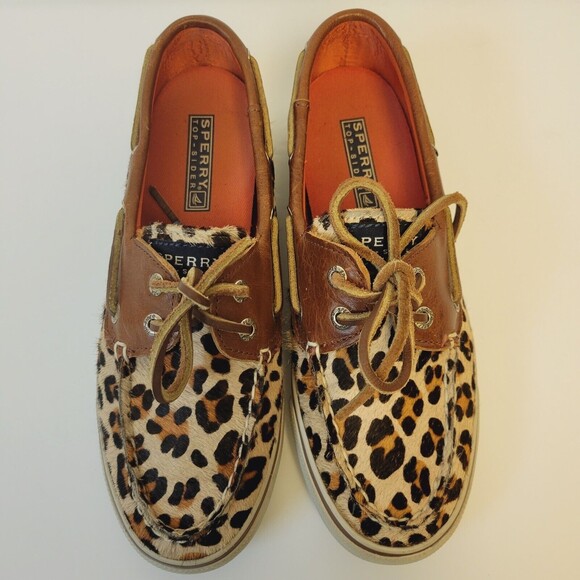 Sperry Leather Calf Hair Size 5,5 Women's Shoes - Picture 1 of 10